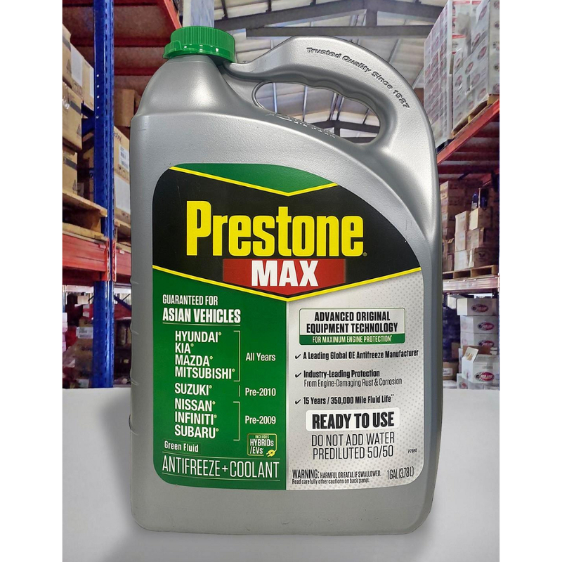 Nước Làm Mát Ô-tô Màu Đỏ/Xanh dương/Xanh Lá Prestone MAX Asian Vehicles 3,78L Nhập Mỹ - Chính Hãng