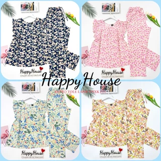 Đồ bộ Tole Nữ, Bộ Lanh Dài Cánh Tiên VNXK F21 45-75kg Cao Cấp, Có Bigsize - HappyHouse93