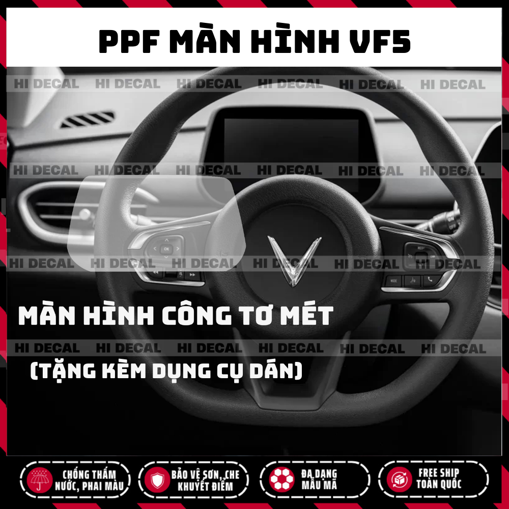 Vinfast VF5 Miếng dán PPF nội thất, màn hình Vf5, PPf bảo vệ chống xước màn hình nội thất