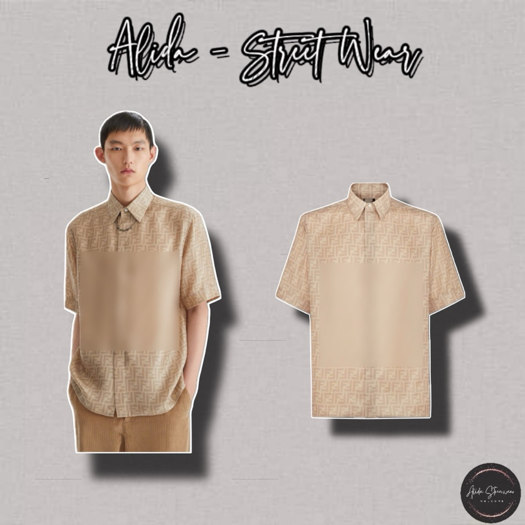 ⚡️[Hight Quality] Áo Sơ Mi | Nam Nữ BeIge Shirts - Điểm Nhấn Chữ Phối Màu Cao Cấp Loại 1