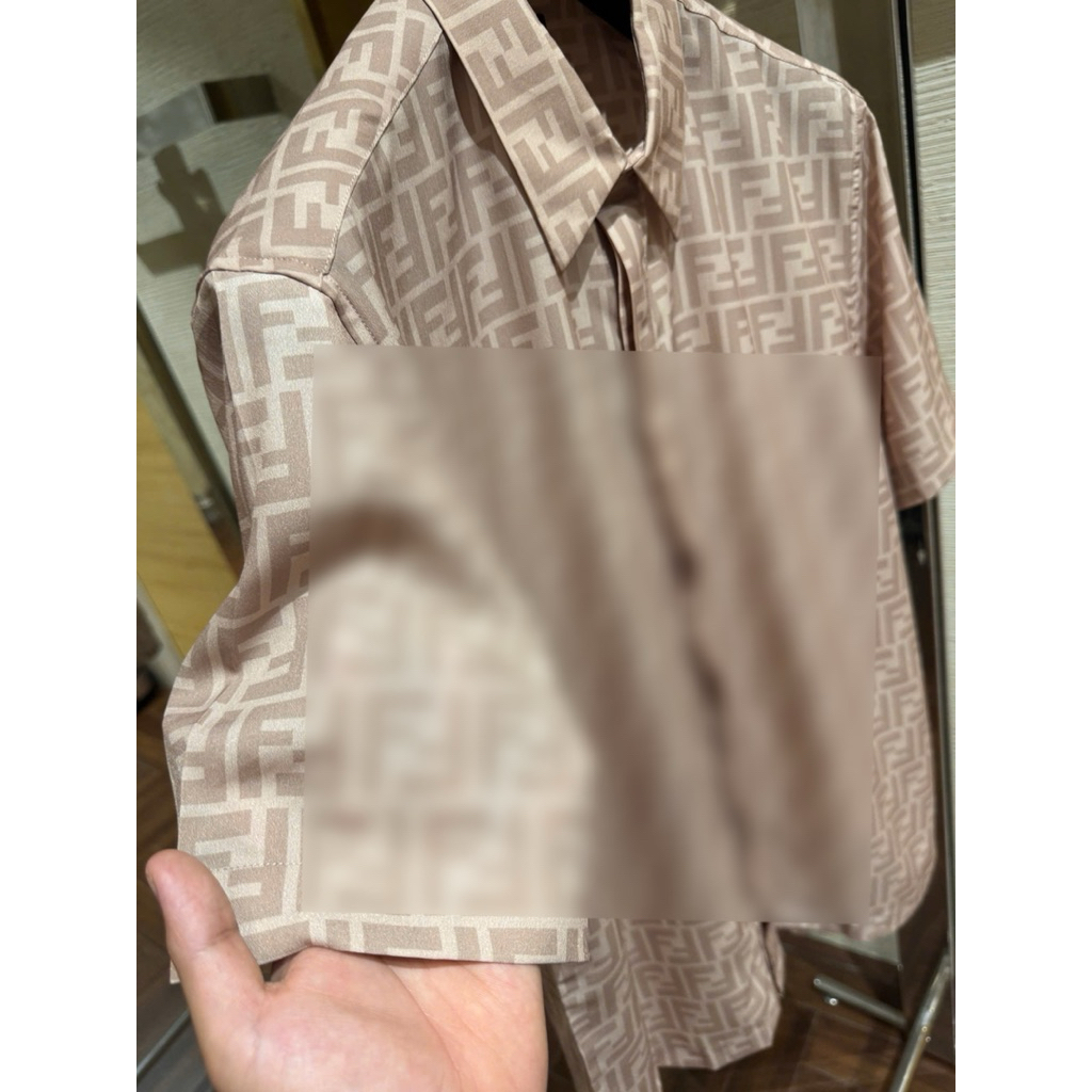 ⚡️[Hight Quality] Áo Sơ Mi | Nam Nữ BeIge Shirts - Điểm Nhấn Chữ Phối Màu Cao Cấp Loại 1