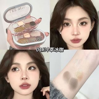 Bảng Phấn Mắt 4 Ô, 6 Ô Màu Siêu Xinh Nhũ Lì Makeup Tiện Lợi