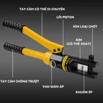 Kìm bấm cos thủy lực YQK-300,kìm ép cos thủy lực 16-300mm²,kìm ép cốt lục giác thủy lực 14T,kìm thủy lực 11 bộ khuôn ép — ảnh 8