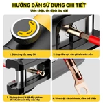 Kìm bấm cos thủy lực YQK-300,kìm ép cos thủy lực 16-300mm²,kìm ép cốt lục giác thủy lực 14T,kìm thủy lực 11 bộ khuôn ép — ảnh 6