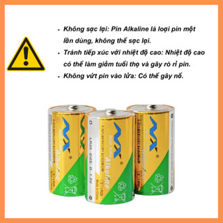 Pin Cỡ D 1.5V Alkaline NUOXING LR20 BH – Pin Đại Dung Lượng Cao Cho Đồ Chơi, Đèn Pin,...