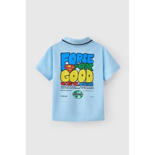 Áo thun Polo tay ngắn Superman DC bé trai Rabity 101.002