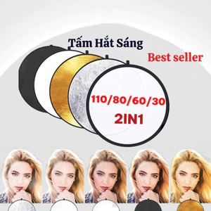 tấm phản quang để chụp ảnh, Tấm Hắt Sáng 2in1 Tròn, Miếng Hắt Sáng Chụp Ảnh Chuyên Nghiệp
