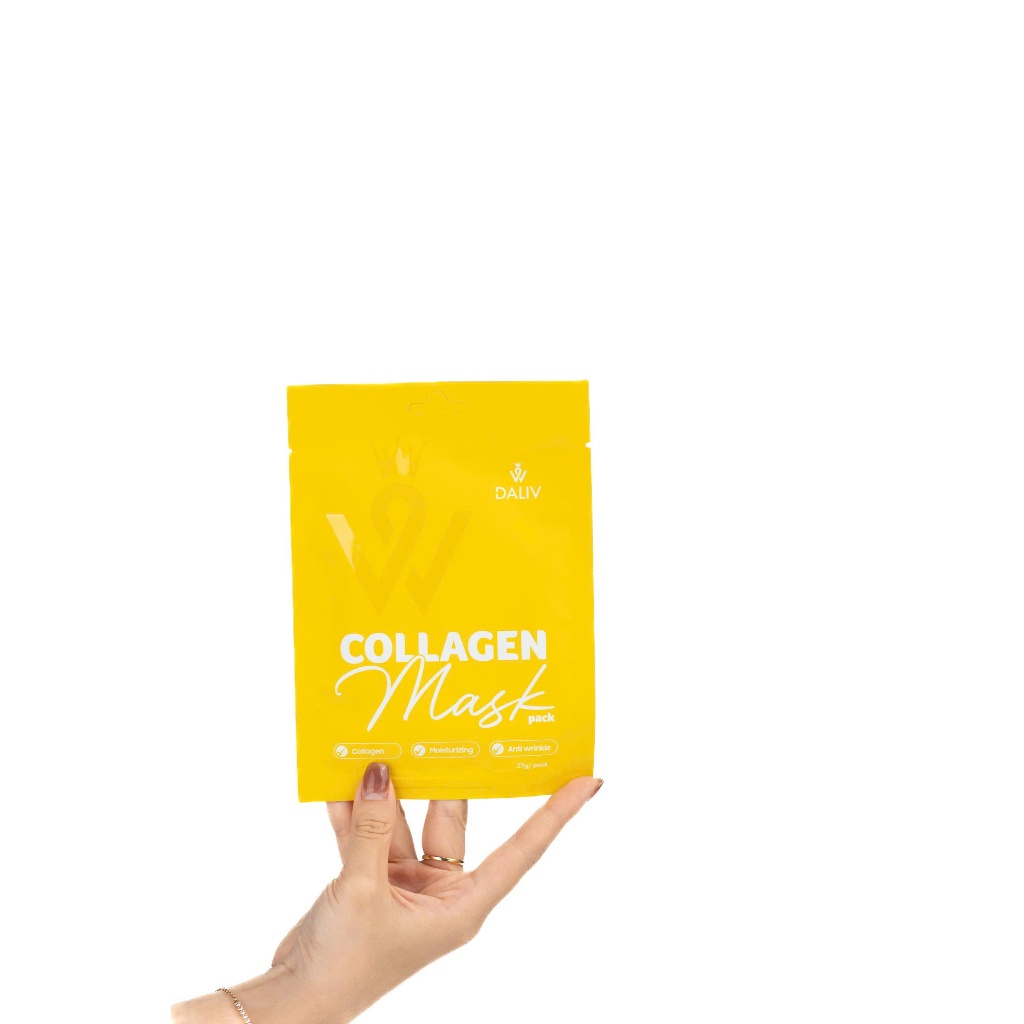 Mặt Nạ Daliv tinh chất Collagen, B5, Glutathione dưỡng ẩm, sáng da 27g