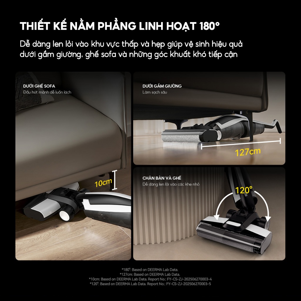 Máy hút bụi lau sàn Deerma VX100 lực hút mạnh 18000pa tự động làm sạch con lăn hai chiều thông minh  - Bảo hành 12 tháng | BigBuy360 - bigbuy360.vn