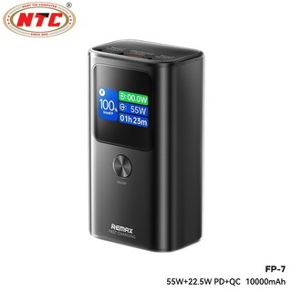 Pin Dự Phòng Remax FP-7 10000mAh Lõi Li-ion 21700, TypeC PD 55W, Màn hình TFT hiển thị thông số - Phụ Kiện Nhất Tín