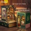 CUTEBEE Mô hình Book Nook DIY bằng gỗ tự lắp ghép ngôi nhà búp bê Quà tặng trang trí sáng tạo tự làm