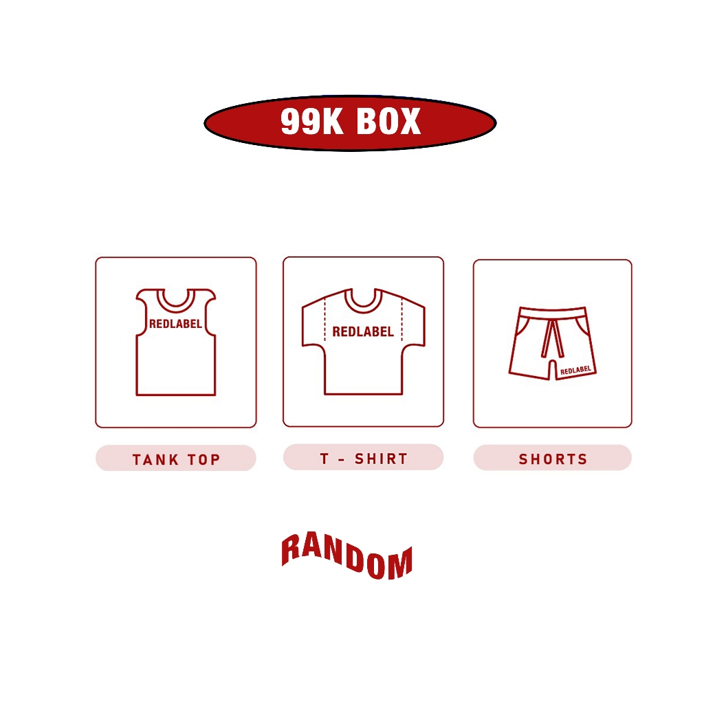 Túi mù túi bóc quà may mắn ngẫu nhiên đồng giá Local Brand Chính Hãng REDLABEL