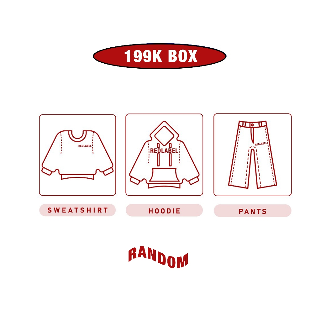 Túi mù túi bóc quà may mắn ngẫu nhiên đồng giá Local Brand Chính Hãng REDLABEL