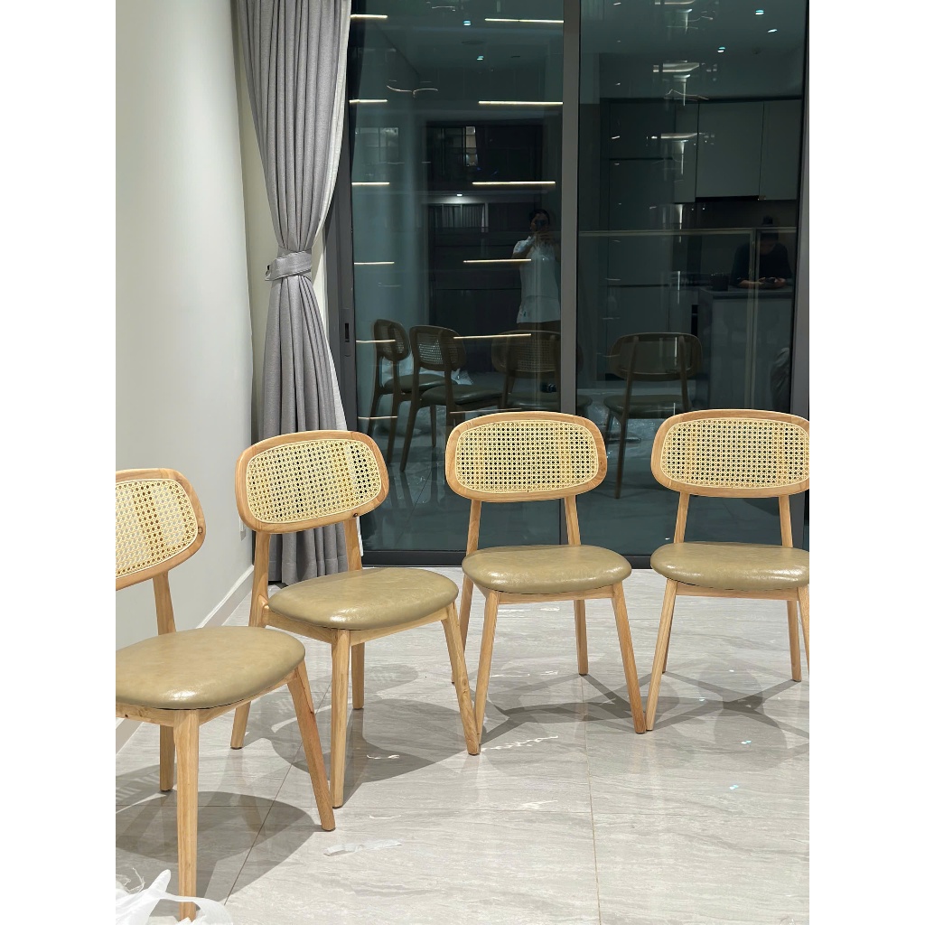 Bàn ăn NHU Y DECOR chân vòng, mặt đá ceramic kích thước 120x60, đa dạng mẫu mã