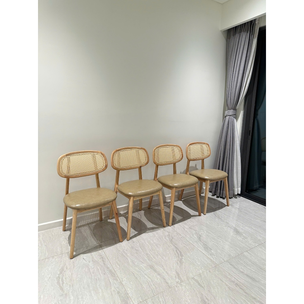 Bàn ăn NHU Y DECOR chân vòng, mặt đá ceramic kích thước 120x60, đa dạng mẫu mã