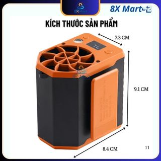 Quạt Đeo Thắt lưng F18 - Kiêm Sạc Dự Phòng ( siêu mát ) pin 5,000mAh, sử dụng liên tục 5-12 tiếng