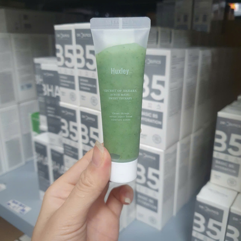 Tẩy Tế Bào Chết Huxley Scrub Mask Therapy Chiết Xuất Xương Rồng Giúp Dưỡng Ẩm, Mịn Da 30g