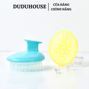 Lược gội đầu bằng silicon mát xa màu trắng/nhiều màu