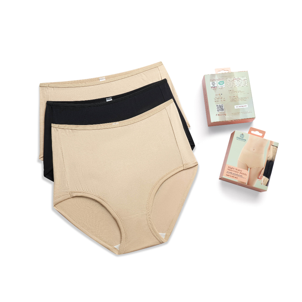 Quần Lót Bầu - High Waist Maternity Briefs (Hộp 3 cái) (Có thể tùy chọn màu, vui lòng ghi chú khi chọn opt tùy chọn)