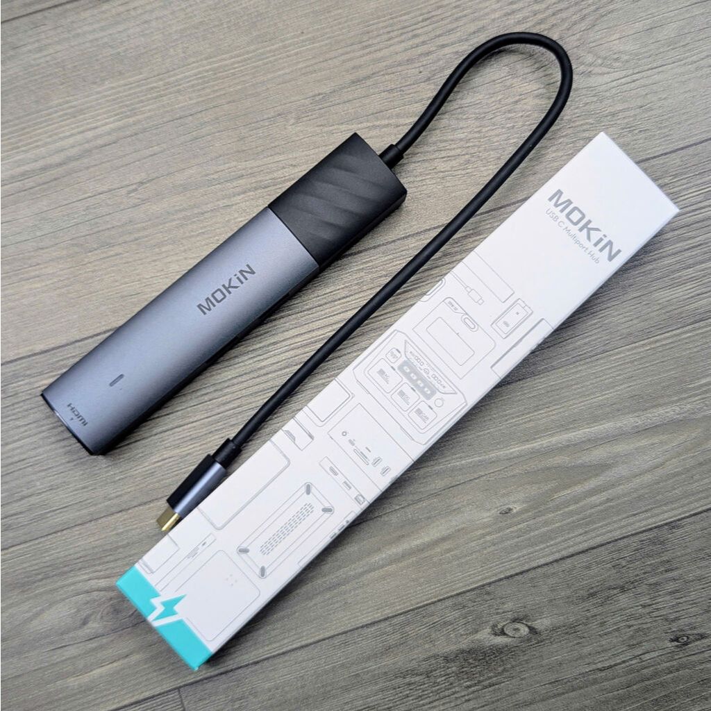 Hub MOKIN 7 in 1 - có cổng đọc thẻ nhớ, HDMI 4k 60Hz