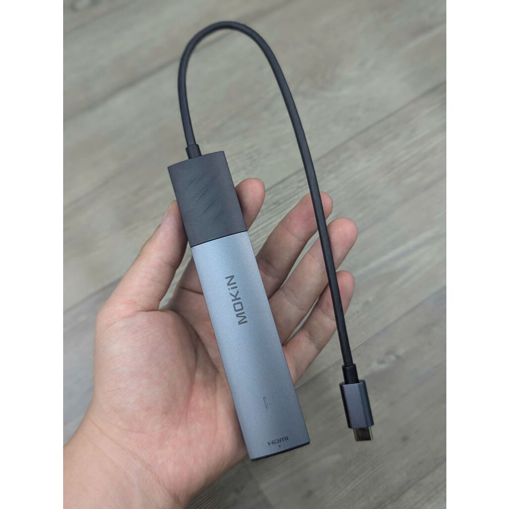 Hub MOKIN 7 in 1 - có cổng đọc thẻ nhớ, HDMI 4k 60Hz