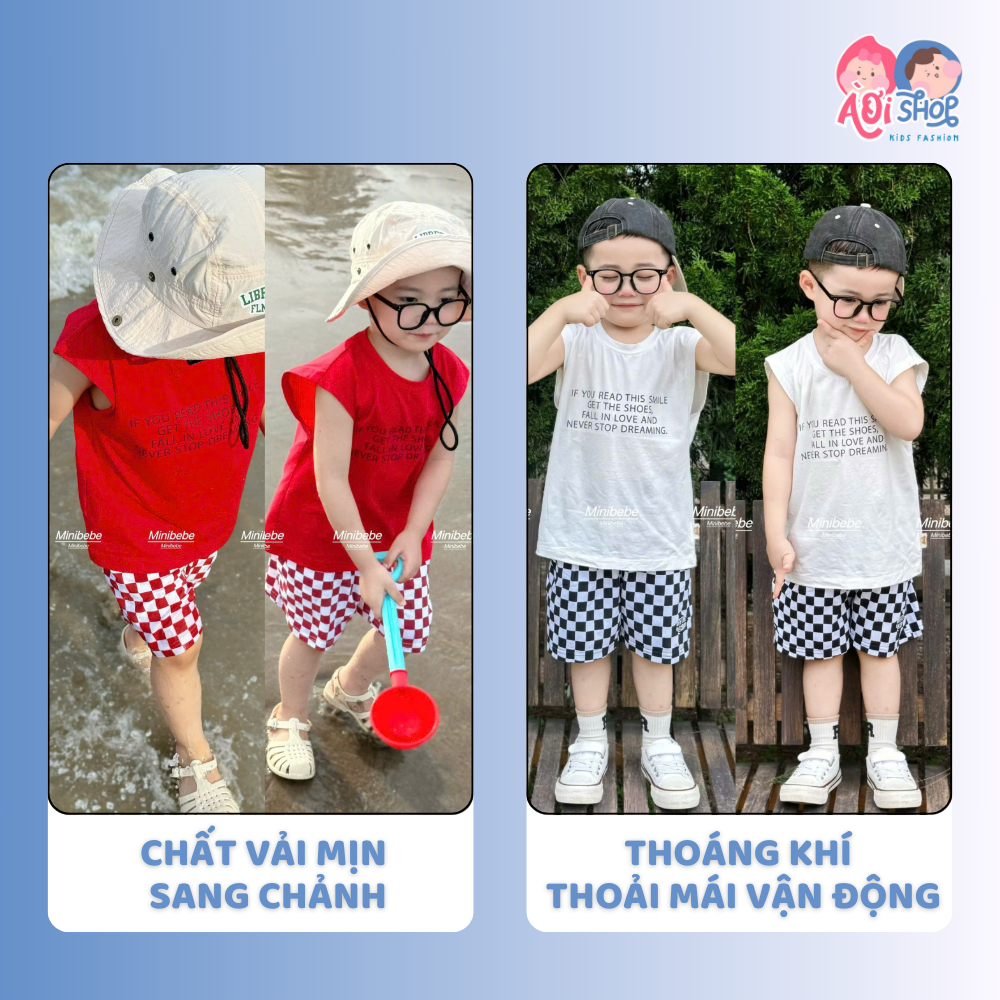 [À ƠI SHOP] R13- set 2 bộ ba lỗ chữ if you read this smile- a100.195