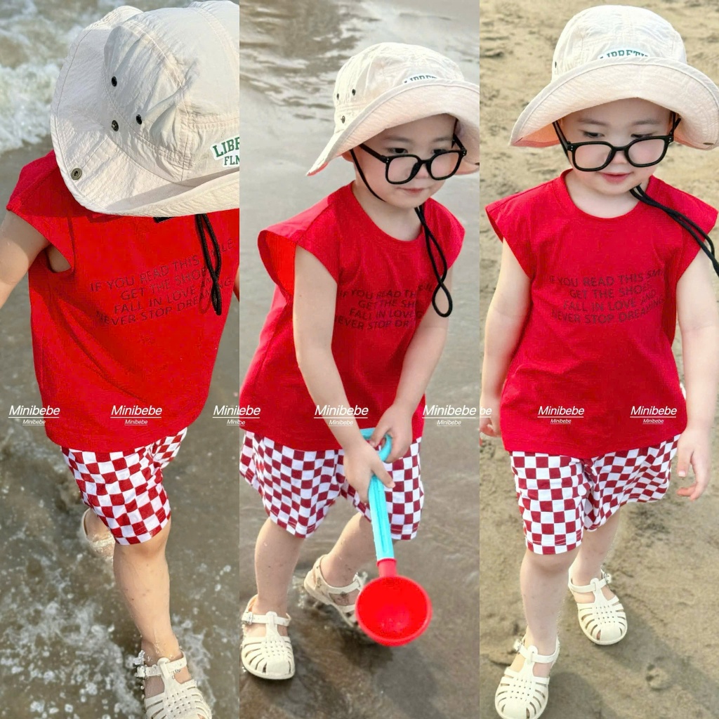 [À ƠI SHOP] R13- set 2 bộ ba lỗ chữ if you read this smile- a100.195