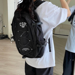 Authentic Korean Code Print Backpack CGP Backpack Hoshi Same Style