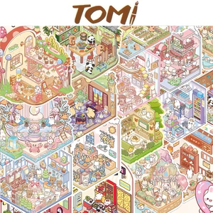 Sticker 3D Cao Cấp Không Gian 3 Chiều Hoạt Hình Dễ Thương Nhiều Mẫu Lựa Chọn TOMI 105