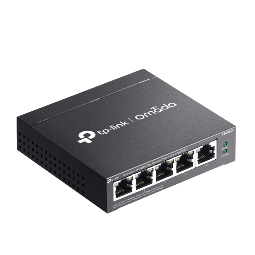 TP-Link ES205GP – Switch Quản Lý Dễ Dàng 5 Cổng Gigabit với 4 Cổng PoE