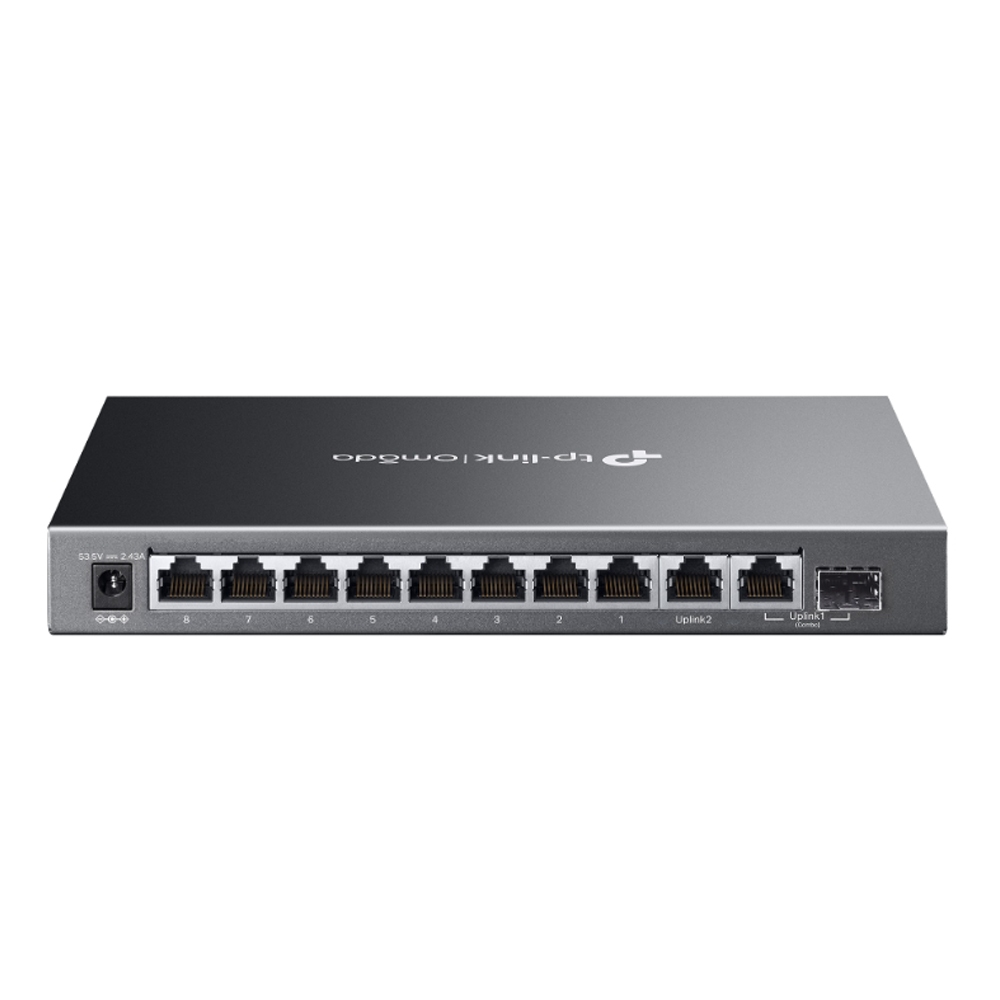 Switch TP-Link ES210GMP (Gigabit (1000Mbps)/ 10 Cổng/ 1 SFP/ 8 cổng PoE/ Vỏ kim loại)