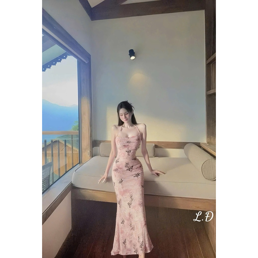 Body lưới Hồng đan dây lưng tiệc sự kiện siêu sang