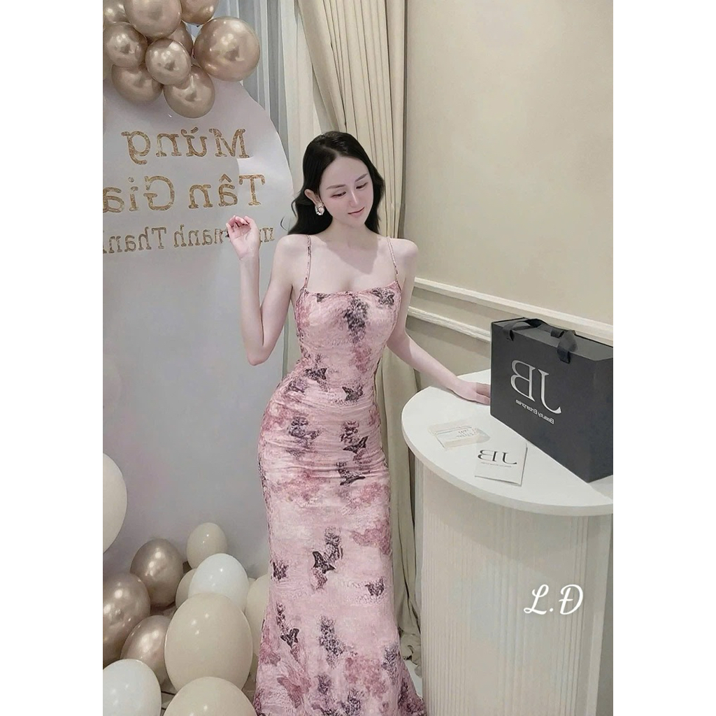 Body lưới Hồng đan dây lưng tiệc sự kiện siêu sang