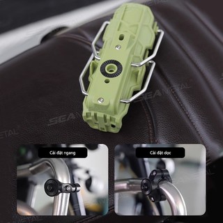 SEAMETAL Giá đỡ bình nước gắn xe máy xe đạp kẹp tự động Giá đỡ bình nước đa năng có thể điều chỉnh, ổn định tay lái