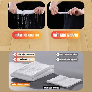Gói Khăn Giấy Ướt Đa Năng 20 Cái, Khăn Lau Thay Thế Cho Cây Lau Kẹp Khăn UFORU (Mã UFM725 và UFM683) - UF763