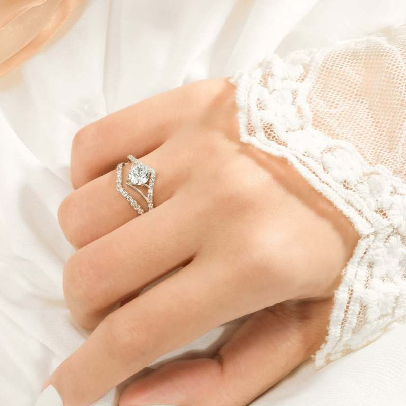 [CHAT TRƯỚC KHI ĐẶT] Nhẫn Thời Trang Tierra BCF0131 Vàng 10K/ 14K/ 18K Đính Đá CZ Lấp Lánh, Phụ Kiện Trang Sức Nữ