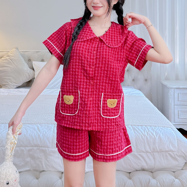 Bộ Pijama Nữ Bigsize Mùa Hè Tay Ngắn Quần Đùi Mặc Nhà Mát Mẻ Dễ Thương – Nhà PONA