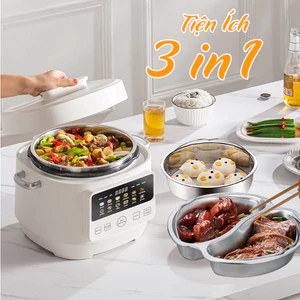 Nồi Áp Suất Đa Năng Venko VKP4L10 Dung Tích 4L Công suất 1300W Tích Hợp 14 Chức Năng Có Chế Độ Hẹn Giờ Tiện Lợi