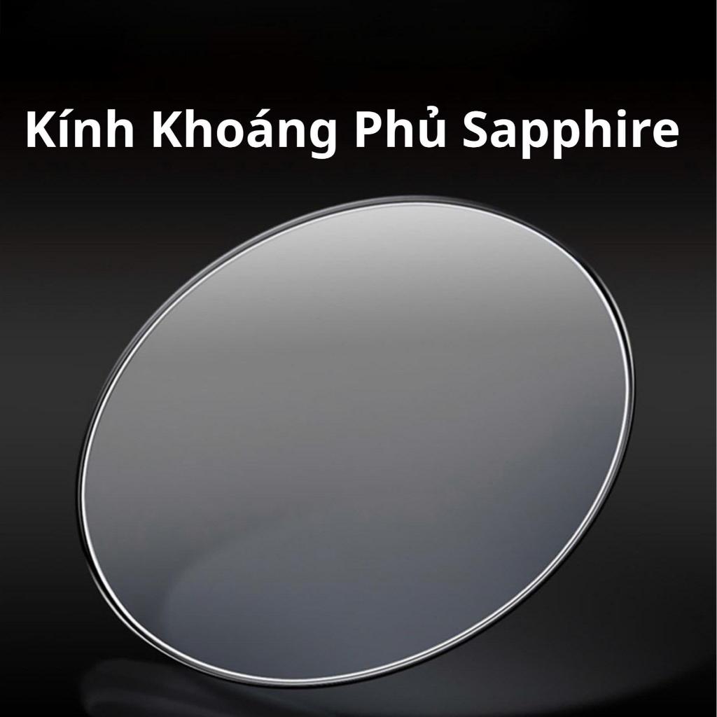 Đồng Hồ Nam VIDARS Viền Cắt Kim Cương Dây Da Đen Cọc Số La Mã Cách Điệu Kim Cương Có Bộ Lịch