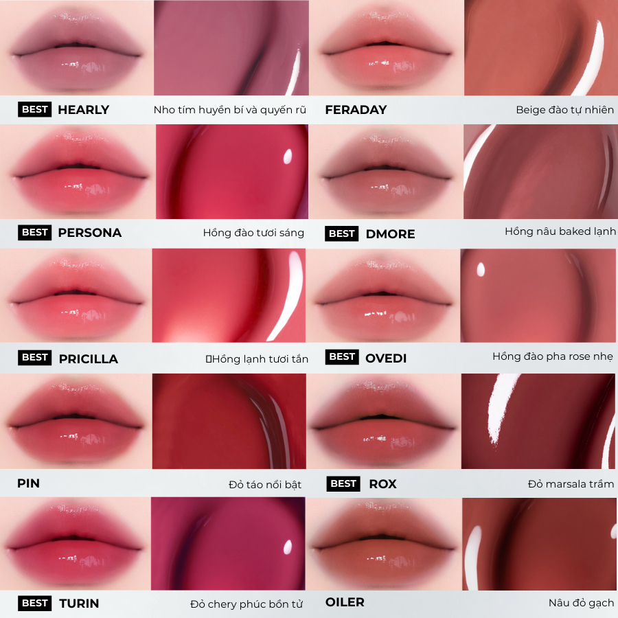 Son tint căng bóng NAMING Glowy Heart Lip Tint 5.7g