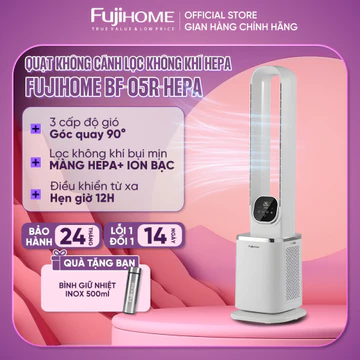 Quạt không cánh lọc không khí HEPA và Ion Fujihome, Quạt điều hoà không khí điều khiển từ xa 3 tốc độ