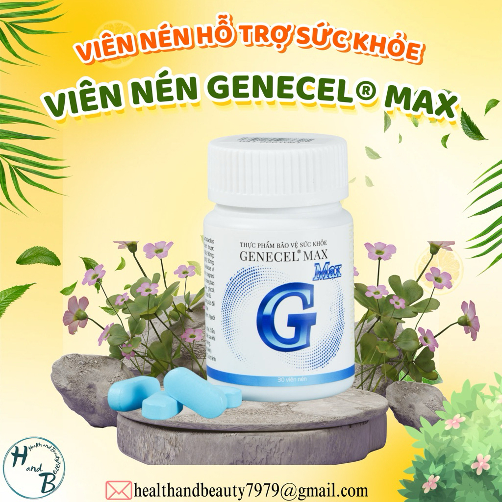 Genecel Max viên nén hỗ trợ tăng cường sức khoẻ và sức đề kháng 30 viên ...