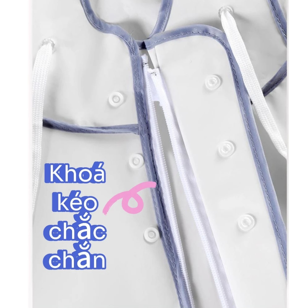 Áo mưa thời trang Didooglt có khoá kéo tiện lợi hình gấu nice kèm kính chắn mưa 1 người tiện lợi
