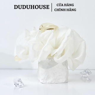 Kẹp Tóc Càng Cua Cỡ Lớn Kèm Nơ Voan 2 Mặt Kẹp Tóc Nữ Xinh Xắn, Dễ Phối Đồ, Giữ Tóc Chắc