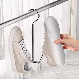 Móc Phơi Giày Dép INOX Không Gỉ Thiết Kế W Chống Gió Bay, Giá Phơi Giày Dép Tất Vớ Tiện Lợi 88509