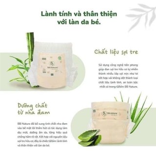 Tã Bỉm Dán/Quần BB NATURECARE PLUS Chất Liệu Sợi Tre Hữu Cơ An Toàn Cho Bé Size NB60/S56/M52/M48/L44/XL40/XXL38