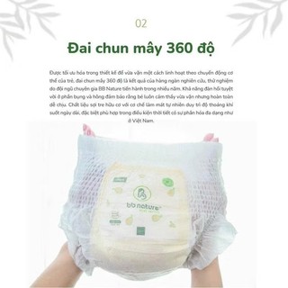 Tã Bỉm Dán/Quần BB NATURECARE PLUS Chất Liệu Sợi Tre Hữu Cơ An Toàn Cho Bé Size NB60/S56/M52/M48/L44/XL40/XXL38