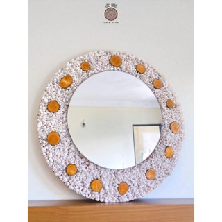 (GT-07) Gương tròn treo tường LỘC MỘC D60cm - Handmade Decor Nghệ Thuật thiên nhiên, Cafe Homestay