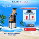 Máy ép chậm Kalite KL-565 240W | Máy ép chậm đa năng trái cây nguyên quả kiệt bã kèm lưới làm kem — ảnh 1