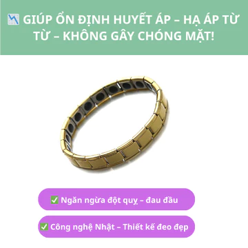 [vdhha] vòng tay điều hoà huyết áp Phù Hợp Người Cao Huyết Áp, Hỗ Trợ Tuần Hoàn Não Giảm Đau Mỏi Cơ Thể